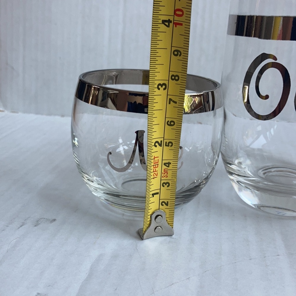 Late 20th Century Dorothy Thorpe Style "Me You Ours" Cocktail Set- 3 Pieces - Picture 16 of 16